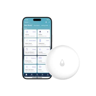 Aqara Water Leak Sensor, Zigbee Wireless Water Leak Detector for Alarm System and Smart Home Automation, Requires AQARA HUB, App Notifications, for Kitchen, Bathroom, Basement, Works with IFTTT