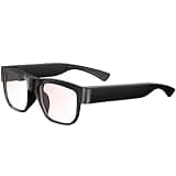 Camera Glasses Video Glasses HD Smart Glasses Recording Outdoor Sport Glasses with Camera Wearable Eyeglass Built-in 32G Memory Card Open on Computer