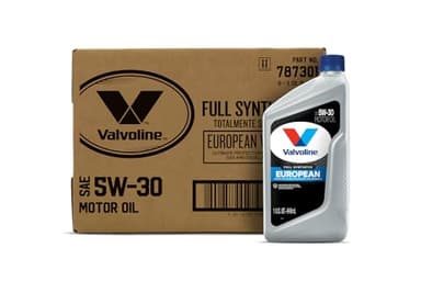Valvoline European Vehicle Full Synthetic SAE 5W-30 Motor Oil 1 QT, Case of 6