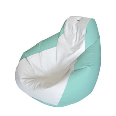 E-SeaRider Teardrop Marine Beanbag (White/Seafoam, Medium)