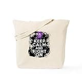 CafePress Lupus Keep Calm And Fight On Tote Bag Reusable Natural Beige Canvas Shopping Bag