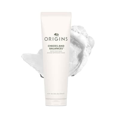 Origins Checks and Balances Frothy Face Wash | Gentle Face Cleanser for All Skin Types | With Mint, 8.5 Fl Oz