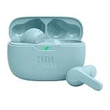 JBL Vibe Beam - True Wireless JBL Deep Bass Sound Earbuds, Bluetooth 5.2, Water & Dust Resistant, Hands-free call with VoiceAware, Up to 32 hours of battery life (Mint) (Renewed)