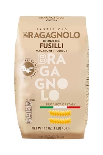 Pastificio Bragagnolo, Fusilli 857 Bronze-Drawn, 100% Italian Pasta, Made with Durum Wheat Semolina Flour, Non GMO (1 Pound Bag) - Consistently al Dente.