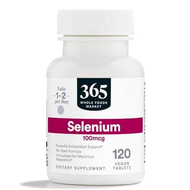 365 by Whole Foods Market, Selenium 100mcg, Vegan, 120 Tablets