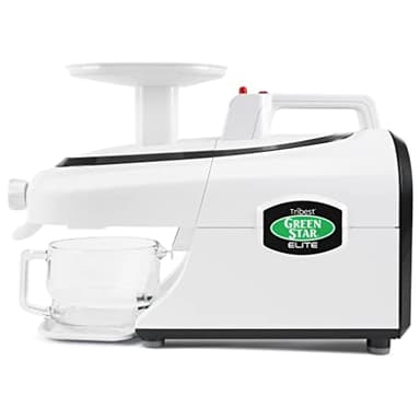 Tribest Greenstar GSE-5000 Elite Twin Gear Cold Press Slow Masticating Juicer (White)
