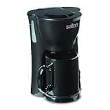Salton 1 Cup Mini Compact Drip Coffee Maker, 10 Oz, Black