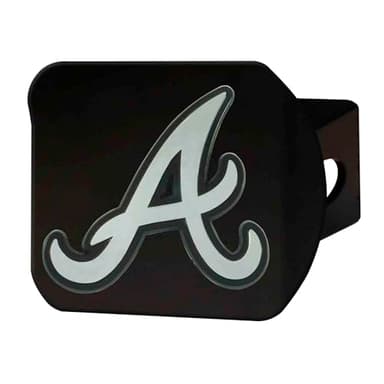 FANMATS 26502 MLB - Atlanta Braves Hitch Cover - Black