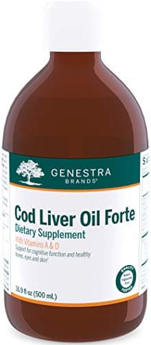 Genestra Brands Cod Liver Oil Forte | Vitamin + Essential Fatty Acid Supplement | 16.9 fl. oz.
