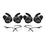 Walkers Enhance Your Experience Silencer BT 2.0 Rechargeable Electronic Earbuds - Noise-Free Shooting - Premium Sound Quality and Comfort Bundle with Clear Shooting Glasses (2 Items)