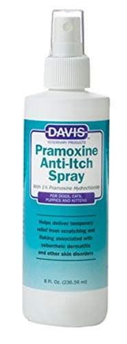 Davis Pramoxine Anti-Itch Spray for Dogs & Cats – Helps Relieve Itching, Irritated Skin, Hot Spots, Insect Bites & Allergies – Soothing Oatmeal Formula, 8 oz