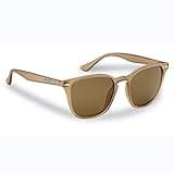 Flying Fisherman Muriel Polarized Sunglasses for Men and Women. Crystal Sand Frames and Amber Lens with AcuTint™ UV Blocker for Fishing and Outdoor Sports (Size Medium)