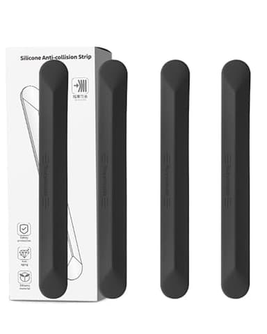 muekzu Silicone Car Door Edge Guard Trim Molding Crash Scratch Protector Scratch Guard for Car,Sedans,Truck,SUV 4PCS (Black)