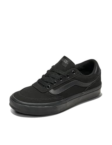 Vans Women's Brooklyn LS Shoe | Low-Top Sneakers for Everyday Wear, Walking, Work & Fashion, Canvas Black/Black, 8