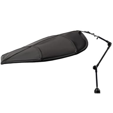 Fabric Cubicle Shade Leaf – Durable Cubicle Light Shield - Office Leaf to Block Overhead Light - Cubicle Privacy Leaf Canopy – Easy to Assemble Desk Canopy – Desk Umbrella Sun Shade