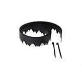 EasyFlex Pound-in Landscape Edging with Anchoring Stakes, 4.5 in. Straight Top Plastic Garden Border, 20 Foot Kit, Black, (3500-20C-3)