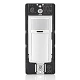 Leviton DOS15-1LZ Decora Occupancy Motion Sensor in-Wall Switch, Auto-On or Manual-On, 15A, Single Pole, Multi-Way or Multi-Sensor, White with Ivory, Light Almond Faceplates