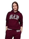 GAP womens Logo Hoodie Sweatshirt, Ruby Wine, Medium US