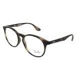 Ray-Ban Junior Kids' RY1554 Round Prescription Eyeglass Frames, Rubber Havana/Demo Lens, 48 mm