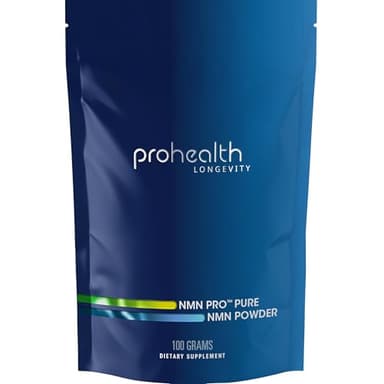 ProHealth NMN Pro Powder (100 Grams) Clinically Studied Uthever® NMN. NAD+ Precursor for Cellular Energy, Mitochondrial Support & Healthy Aging. USA Manufactured, Triple Lab-Tested