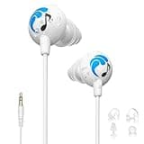 Swimbuds 100% Waterproof Sport Premium Headphones for Swimming with Music | Short Cord + Low Drag Design | 11 Unique Eartips for Watertight Fit