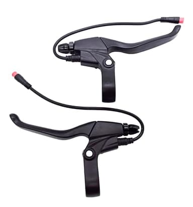 WIROJ Waterproof Electronic Brake Lever, Brake Grips for Electric Bike or E Scooter,Ebike Accessories Cut Off Power When Brakes Ebike Parts (2PIN Connector, 20cm)