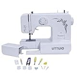 Uttuio Mechanical Sewing Machine With Accessory Kit - 63 Stitch Applications - Easy To Use & Great for Beginners(White)