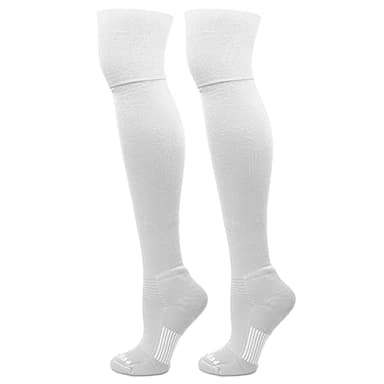 Mk Socks Extreme Over the Knee Sports Socks - White (M)