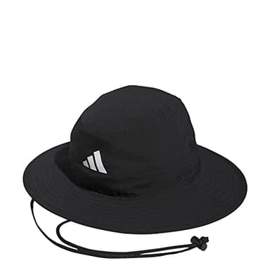 adidas Golf Standard Mens Wide Brim Hat, Black, OSFM
