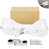 JFG RACING Dirt Bike Handguards,7/8" and 1 1/8" Handlebar Motorcycle Hand Guards Universal for Motorcycle Snowmobile Motocross Dirtbike Pit Bike Off Road ATV Enduro Scooter Accessories - White