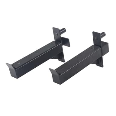 ZUKAM 2.36inch Barbell Safety Catches Squat Rack Safety Arm Spotter Fit for 2.36x2.36 Power Rack Cage with 1" or 5/8" Hole