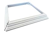 6" x 6" White Two Piece Vinyl Post Trim Skirt for Vinyl Post/Sleeve | DO NOT FIT Post Wraps - USE for Smooth Vinyl Post Sleeves | True 6" X 6"
