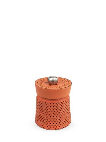Peugeot BALI FONTE Cast Iron Pepper Mill, 8cm/3 In Orange