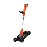 BLACK+DECKER 3-in-1 Corded Lawn Mower, String Trimmer & Edger, 12-Inch (BESTA512CM)