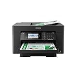 Epson Workforce Pro WF-7820 Wireless All-in-One Wide-Format Printer with Auto 2-Sided Print 13" x 19", Copy, Scan & Fax, 50-Page ADF, 250-sheet Paper Capacity, Works with Alexa, Large Black