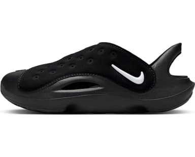 Nike Aqua Swoosh Little Kids' Sandals (FN0876-002, Black/Anthracite/White) Size 12