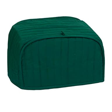 RITZ Premium Universal Two Slice Toaster Cover, 11.25" x 5.75" x 7", Polyester and Cotton Quilted, Fingerprint Protector, Super Soft Appliance & Dust Cover, Appliance NOT Included, Dark Green