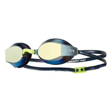 TYR Adults Black Ops Mirrored Swim Goggles - Gold/Navy