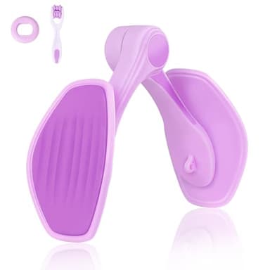Thigh Master Hip Trainer Kegel Exerciser,Pelvic Floor Exercise Devices for Arm Leg,Inner Thigh Exercise Equipment Kegel Exercise Products for Women Home Gym (Purple)