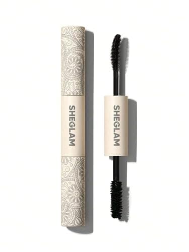 SHEGLAM 2 In 1 Black Volume and Length Washable Mascara Long Lasting Dual-Ended Tubing Eye Makeup