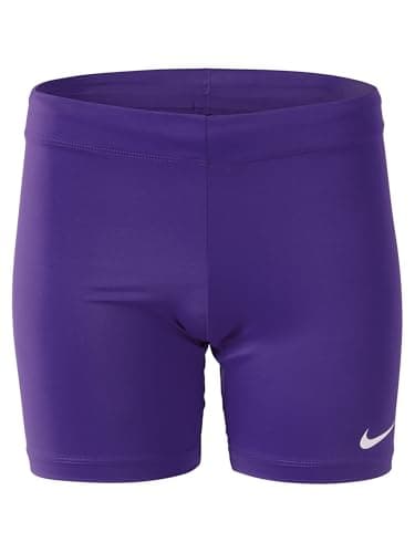 Nike Womens Half Tight Compression Running Short (Large, Purple)