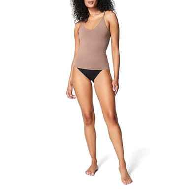 SPANXsculpt Power Series Cami - Camisole Shapewear for Women - Adjustable Straps - V Neck - Soft, Seamless Cami - Cafe Au Lait - Large