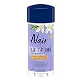 Nair Glide On Hair Removal Cream, Arm, Leg, and Bikini Hair Remover, Depilatory Cream, 3.3 Oz Stick
