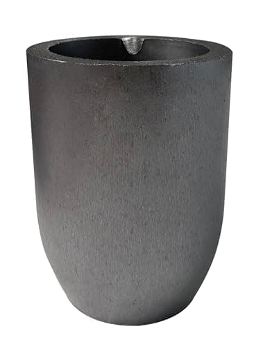 Molten Masters #8-8KG Premium Black Silicon Carbide Graphite Crucibles Cup Furnace Torch Melting Casting Refining for Aluminum, Gold, Silver, Copper, Brass Withstand 1800 ℃/3272℉