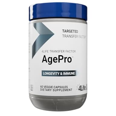 4Life - Transfer Factor - AgePro - Healthy Aging & Immune Support - NMN, Quercetin, AKG, Apigenin & Mushroom Extract - 60 Veggie Capsules