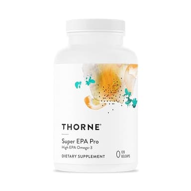 THORNE - Super EPA Pro - Omega-3 Fish Oil Supplement - Promotes Blood Lipid Support* - 1300mg EPA & 200mg DHA - 120 Gelcaps - 60 Servings