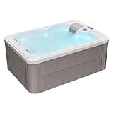 OCEAN FUTURE Hot Tub, 2 Person Indoor Outdoor Hot Tub, Outdoor Spa 240V, Small hot tub with 22 Jets, LED Lighting, Headrests, Outdoor Spa 79" x 53.5"