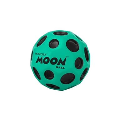 Waboba The Original Moon Ball - Hyper Bouncy Ball – Makes Pop Sound When Bounced - All Ages Extreme Bounce & Fun - Perfect for Active Play & Indoor or Outdoor Games - Teal