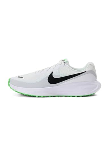 Nike Men's Revolution 8 Road Running Shoes, White/Black-Pure Platinum-Glacier Blue, 10