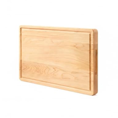 Vandroop Hard Maple Cutting Board for Kitchen 16”X10” – 1.0” Thick, Wood Cutting Boards with Invisible Inner Handle and Juice Groove